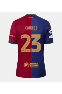 Barcelona Jules Kounde #23 Voetbaltruitje Thuis tenue 2024-25 Korte Mouw